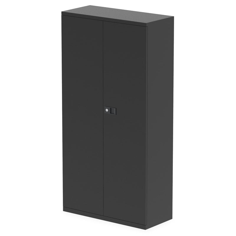 QUBE by Bisley 2 Door Stationery Cupboard - Black - NWOF