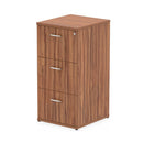 Dynamic Impulse Filing Cabinet in walnut finish with multiple drawers for organized office storage.