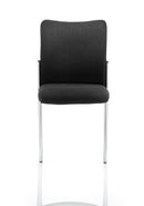 Academy Visitor Chair Black Fabric Back Without Arms - NWOF