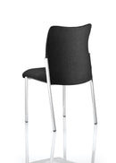 Academy Visitor Chair Black Fabric Back Without Arms - NWOF