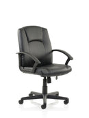 Bella Executive Managers Chair Black Leather - NWOF
