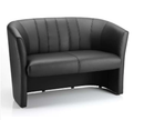 Dynamic Neo Twin Tub Chair with sleek black upholstery and modern design, shown from a front angle.
