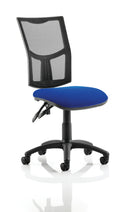Black Eclipse Plus II Mesh Back Operator Chair by Dynamic with ergonomic design and adjustable features.