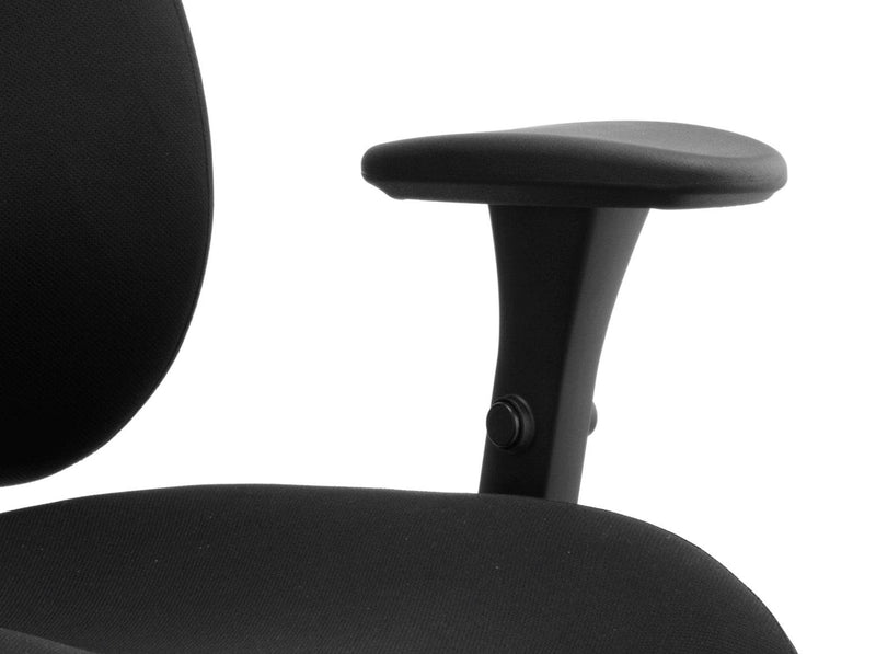 Chiro Plus Ergo Posture Chair Black With Arms - NWOF