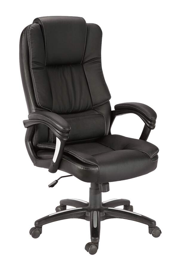 Dakota High Back Black PU Leather Executive Chair - NWOF