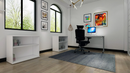 Black fabric Ergo Click Plus Posture Chair by Dynamic, showing ergonomic design and adjustable features for comfortable seating.