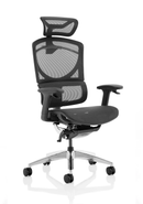 Dynamic Ergo Click Plus posture office chair in black mesh with adjustable armrests and ergonomic design for comfort and support.