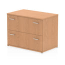 Dynamic Impulse Side Filing Cabinet in oak wood with multiple drawers and modern design for office storage.