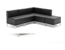 Dynamic Infinity modular corner sofa chair with plush cushions and modern design, perfect for contemporary living rooms.