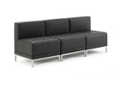 Dynamic Infinity Modular Cube Chair shown in black, featuring a modern design with comfortable cushioning and versatile seating options.