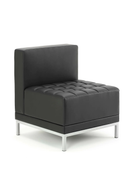 Modern Infinity Modular Straight Back Sofa Chair by Dynamic featuring sleek design and comfortable upholstery.
