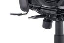 Black mesh Mirage II Executive Chair by Dynamic with adjustable arms and headrest, featuring ergonomic design and modern style.