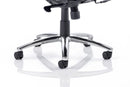 Black mesh Mirage II executive chair by Dynamic with armrests and headrest, featuring ergonomic design and adjustable features.