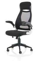 Dynamic Saturn Executive Mesh Back Chair with black ergonomic design and adjustable height for comfortable office seating.