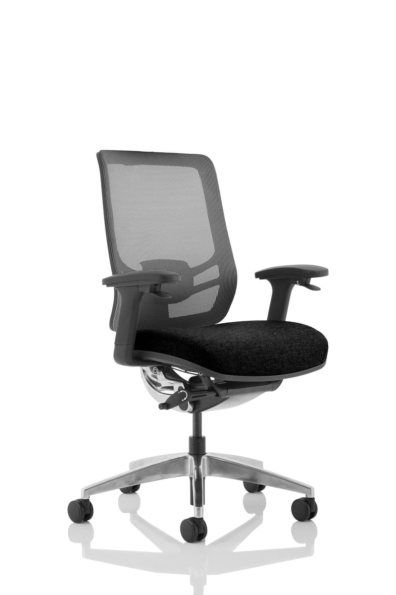 Ergo Click Black Fabric Seat With Black Mesh Back - NWOF