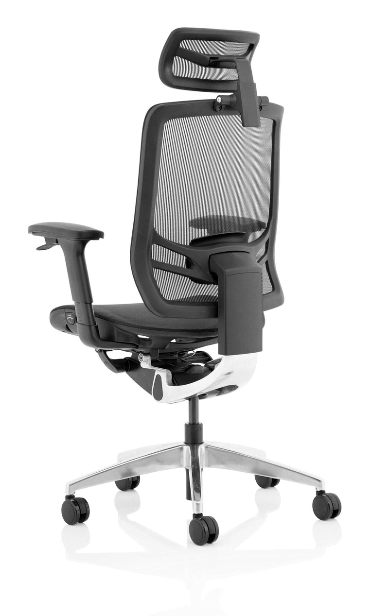 Ergo Click Black Mesh Seat With Black Mesh Back & Headrest - NWOF