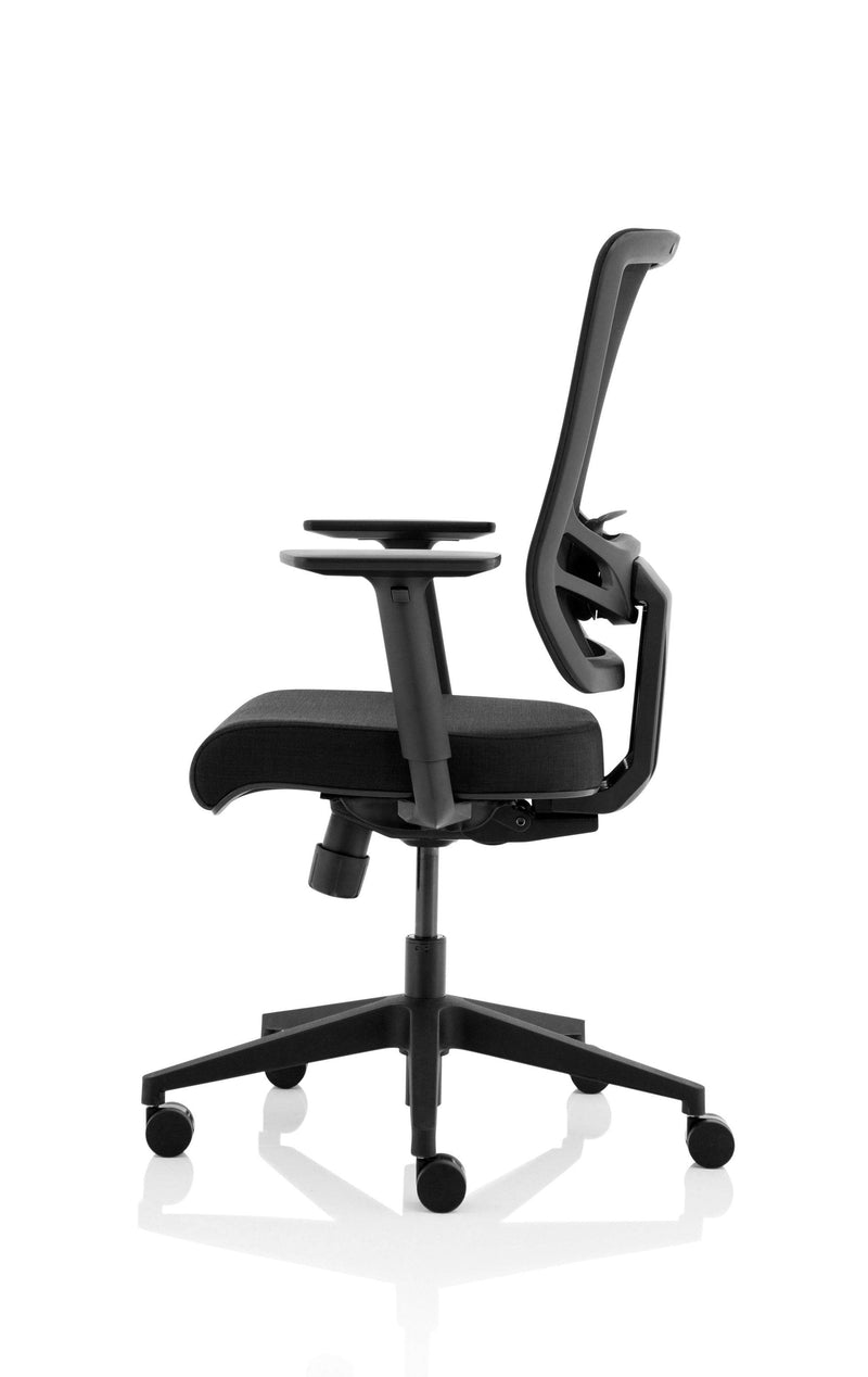 Ergo Twist Chair Black Fabric Seat Mesh Back - NWOF