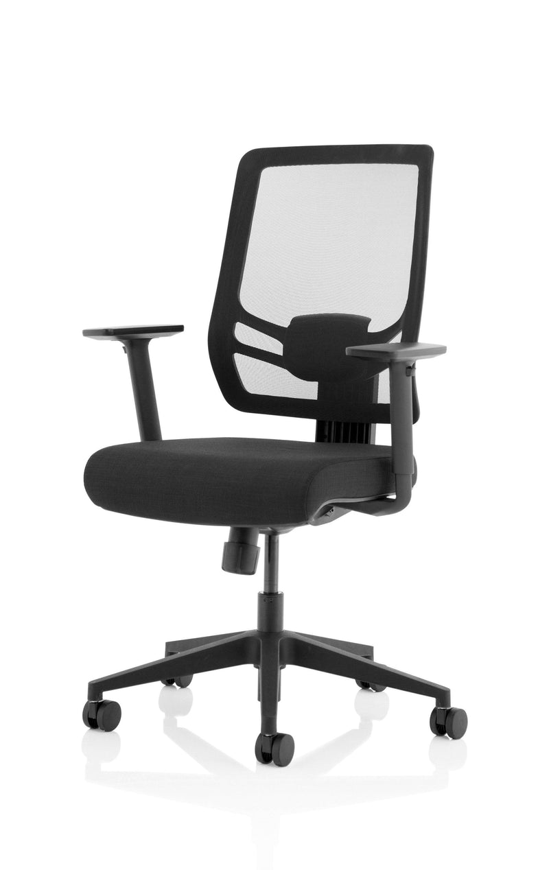 Ergo Twist Chair Black Fabric Seat Mesh Back - NWOF