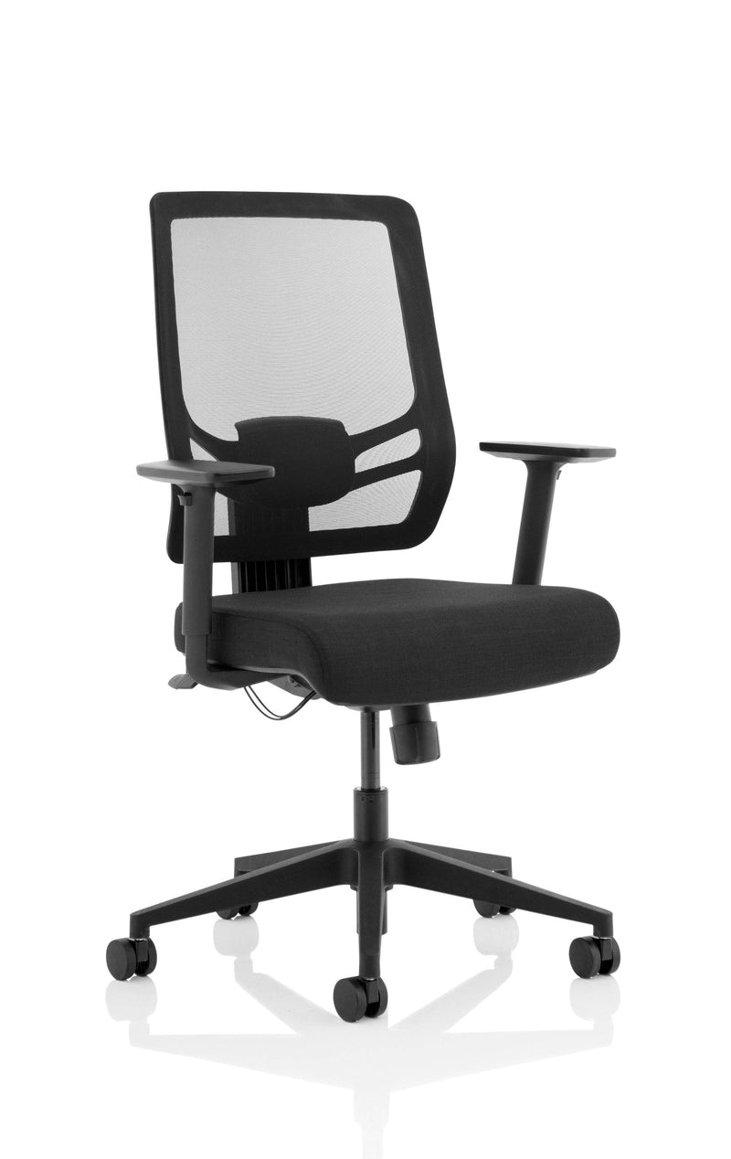 Ergo Twist Chair Black Fabric Seat Mesh Back - NWOF