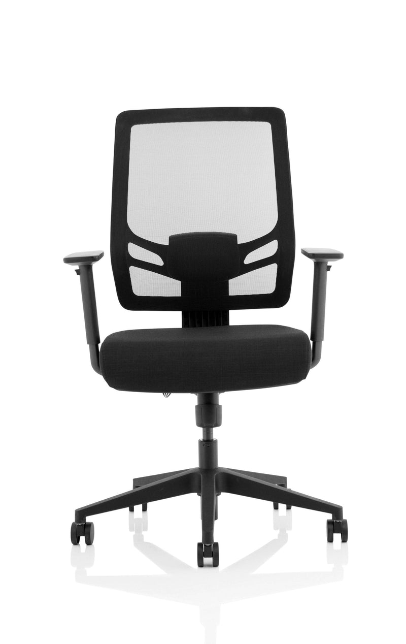 Ergo Twist Chair Black Fabric Seat Mesh Back - NWOF