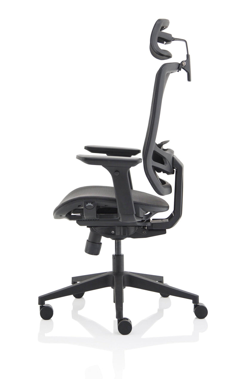 Ergo Twist Chair Black Mesh Seat With Mesh Back & Headrest - NWOF