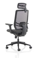 Ergo Twist Chair Black Mesh Seat With Mesh Back & Headrest - NWOF