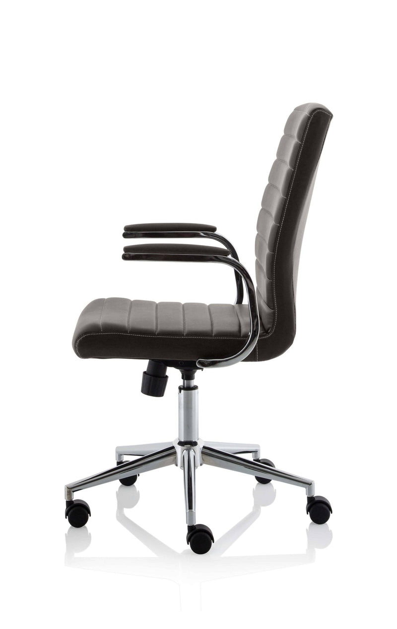 Ezra Executive Brown Leather Chair - NWOF