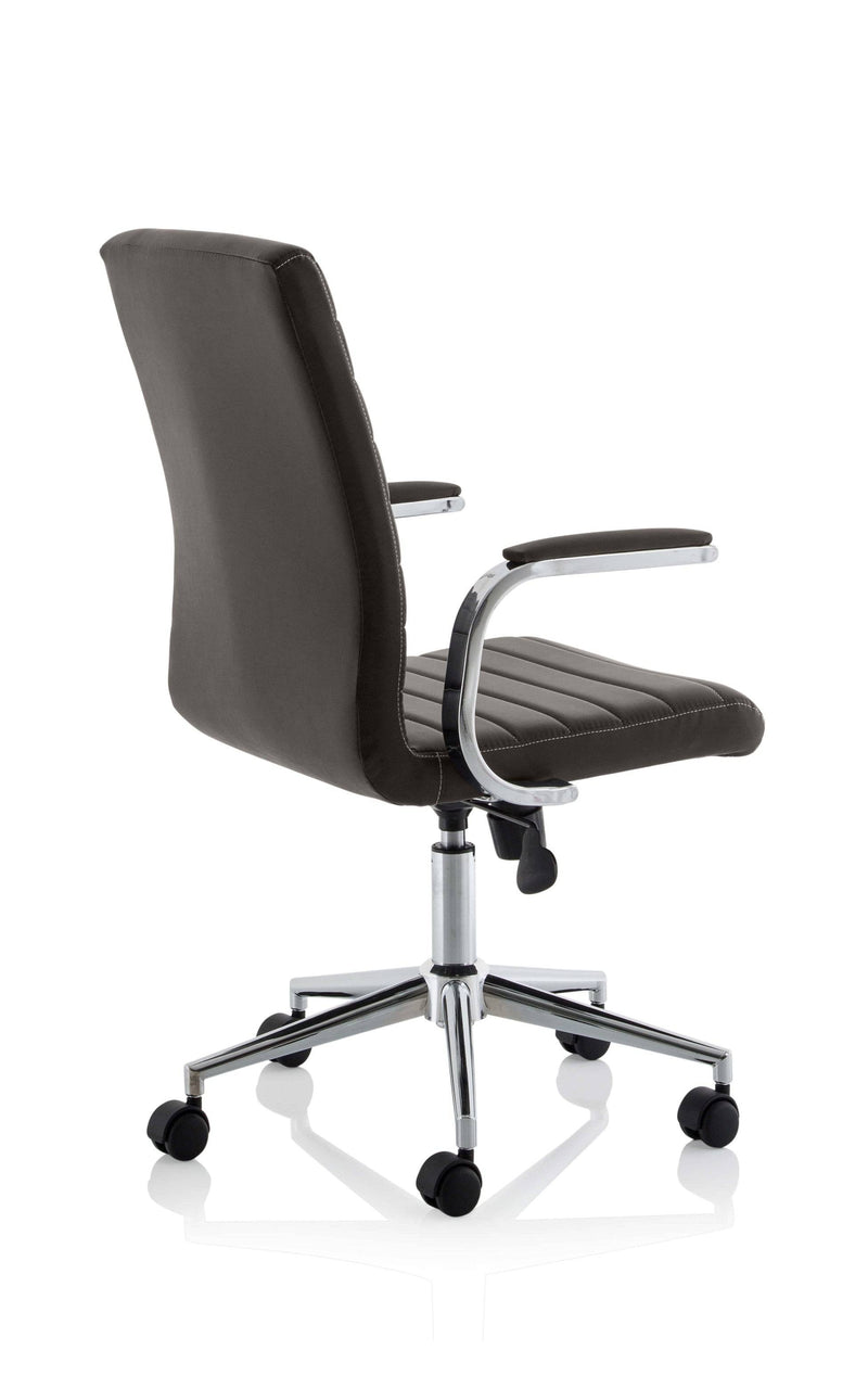 Ezra Executive Brown Leather Chair - NWOF