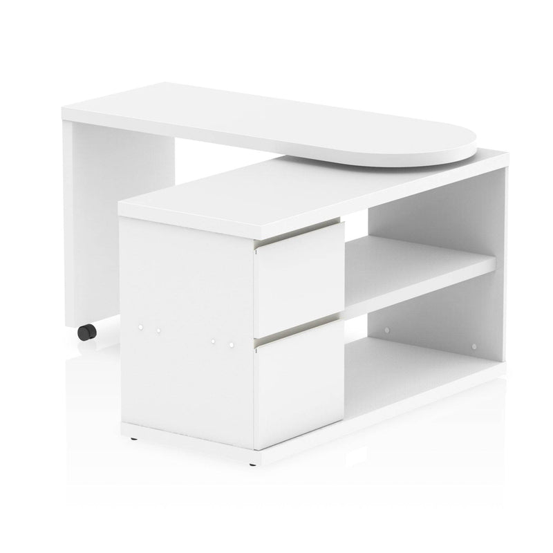 Fleur Smart Storage Desk White - NWOF