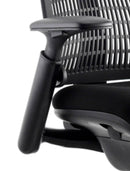 Flex Task Operator Chair Black Frame With Black Fabric Seat Black Back With Arms - NWOF