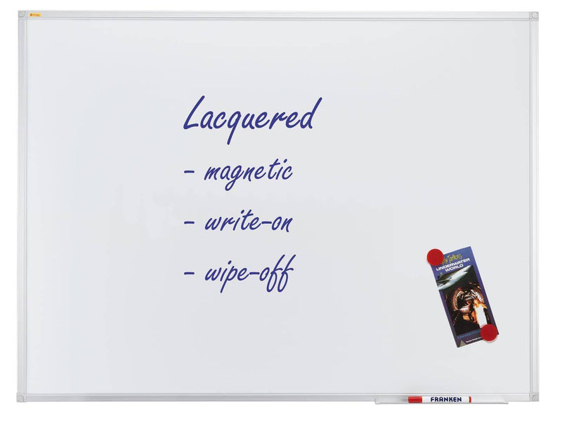 Franken X-tra Line 90 x 60cm Lacquered Steel Whiteboard - NWOF