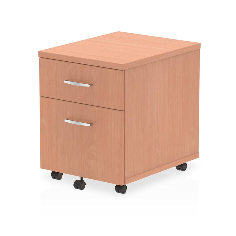 Impulse 2 Drawer Mobile Pedestal Beech - NWOF