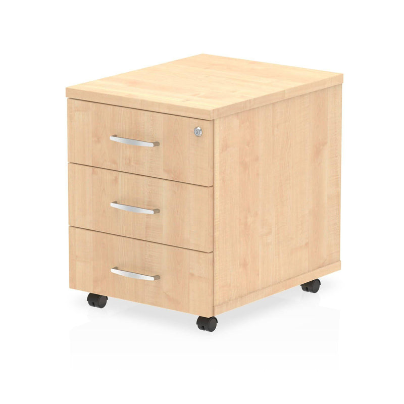 Impulse 3 Drawer Mobile Pedestal Maple - NWOF