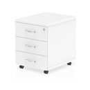 Impulse 3 Drawer Mobile Pedestal White - NWOF
