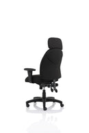 Jet Black Fabric Executive Chair - NWOF