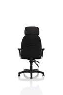 Jet Black Fabric Executive Chair - NWOF