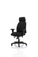 Jet Black Fabric Executive Chair - NWOF