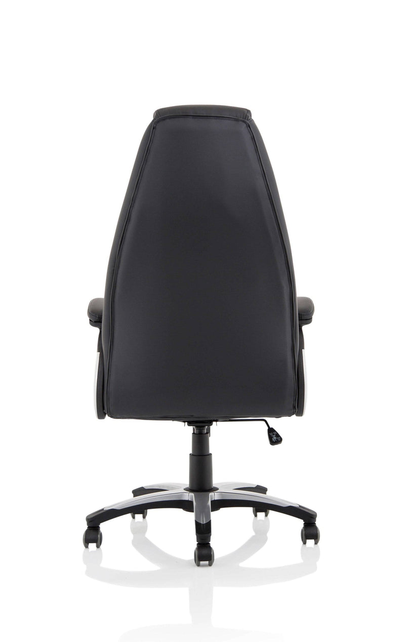 Metropolis High Back Black Leather Chair - NWOF