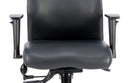 Onyx Ergo Posture Chair Black Bonded Leather With Headrest & Arms - NWOF