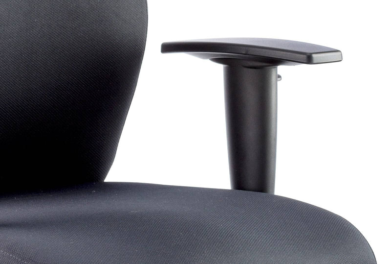 Onyx Ergo Posture Chair Black Fabric With Arms - NWOF