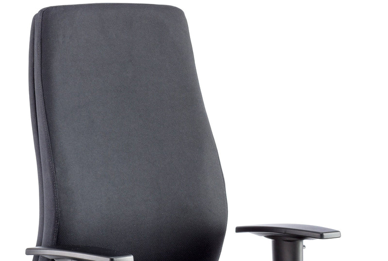 Onyx Ergo Posture Chair Black Fabric With Arms - NWOF