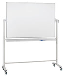 Revolving Whiteboard On Mobile Stand 120 x 120cm Lacquered Steel - NWOF