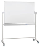 Revolving Whiteboard On Mobile Stand 150 x 120cm Lacquered Steel - NWOF