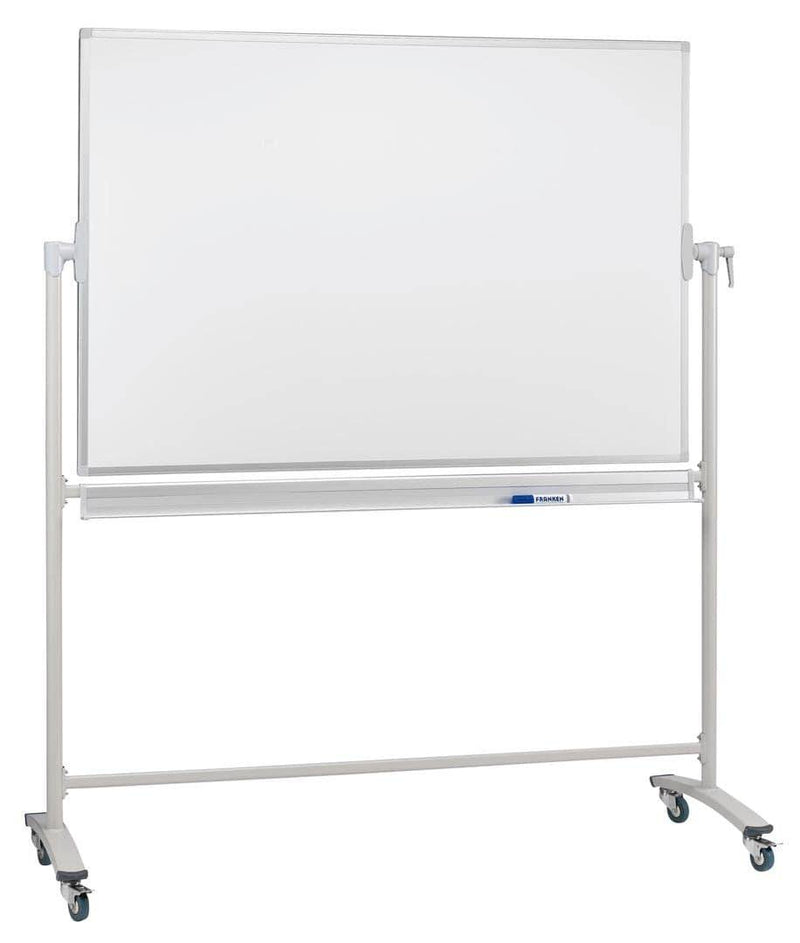 Revolving Whiteboard On Mobile Stand 150 x 120cm Lacquered Steel - NWOF