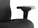 Stealth Shadow Ergo Posture Black Airmesh Seat And Mesh Back Chair With Arms - NWOF