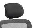 Stealth Shadow Ergo Posture Black Airmesh Seat And Mesh Back Chair With Arms & Headrest - NWOF