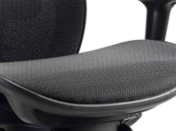 Stealth Shadow Ergo Posture Black Mesh Seat And Back Chair With Arms - NWOF