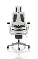 Zure Executive Chair Black Fabric With Arms & Headrest - NWOF