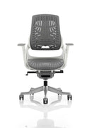 Zure Executive Chair Elastomer Gel Grey With Arms - NWOF