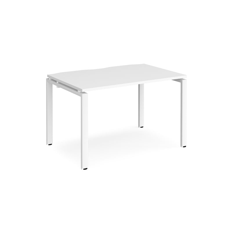 Adapt Single Desk 800mm Deep - White - NWOF